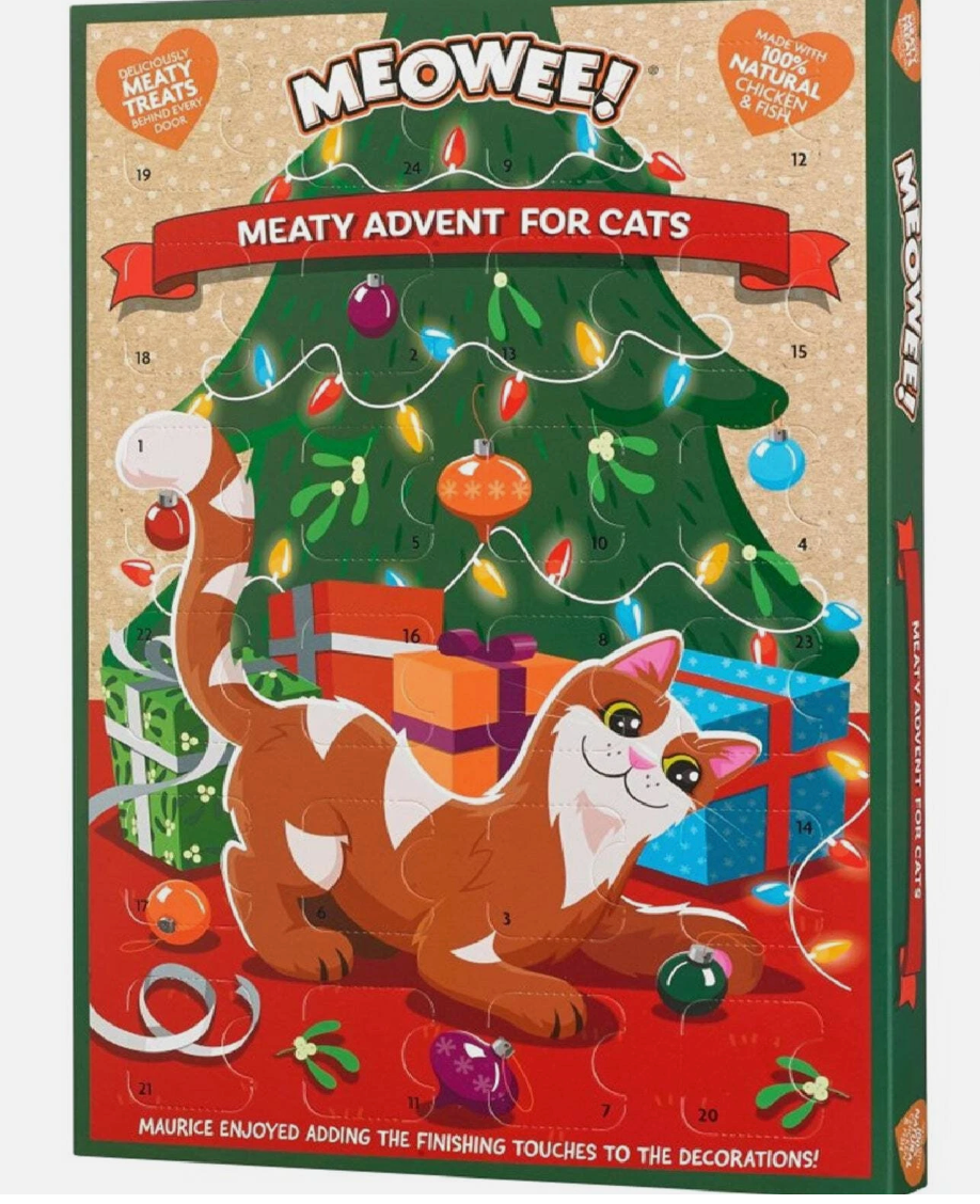 Meowee Cat Christmas Advent Calender and Cat Christmas Stocking