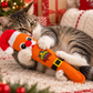 Cat Christmas toys-BAM Santa and Rudolf Catnip toys.