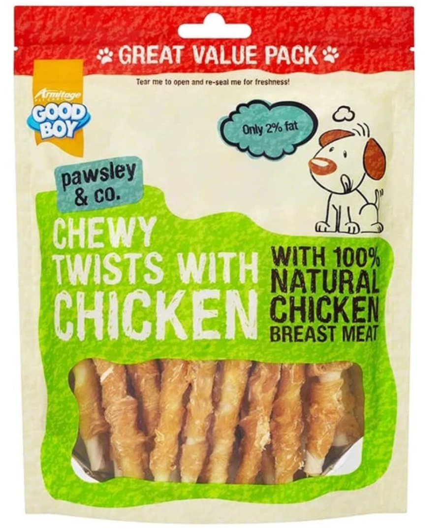 GOOD BOY Christmas treat options Pigs in Blankets,Chewy Twists and Chicken variety