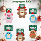 KONG Holiday Christmas Toys for Dogs and Puppies - Snuzzles range from XL to XS