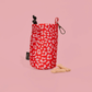 Drawstring Treat Pouch - Red & Pink Leopard